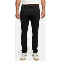 Indicode Chinohose Herren INPilli Regular-Fit Baumwollhose mit schmaler Passform mit praktischem, integriertem Gürtel