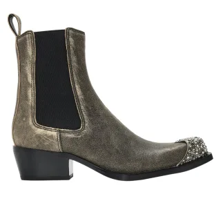 Diesel - "Calmity" Stiefeletten für Damen, Leder (Tabakbraun)