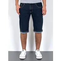 ESRA Jeansshorts Herren Jeans Shorts Hose Herren kurze Jeans Hose mit 5 Pocket Jeans Shorts Herren kurze Jeans Sommer Hose Jeans Herren Stretch