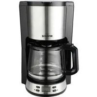 Schäfer Elektronik Filterkaffeemaschine, 1,5l Kaffeekanne, digitales Bedienelement mit LCD Display