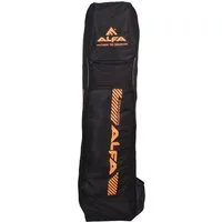 ALFA Hockeytasche Cyclone Hockey Schläger Kit Tasche Schwarz-Mango Verstellbar (Hockey Schläger & Kit Tasche, Verstellbare Größe Polyester), Doppelfunktion, geräumig, gepolstert belüftet