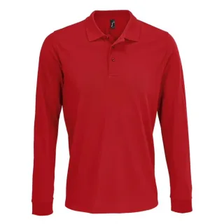 SOLS - Poloshirt für Herren/Damen Unisex Langärmlig (Rot)
