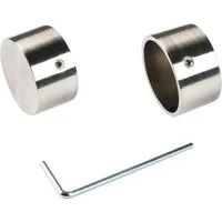 Liedeco Gardinenstangen-Endstück, Gardinen, (Set, 2-St), für Gardinenstange Ø 28 mm