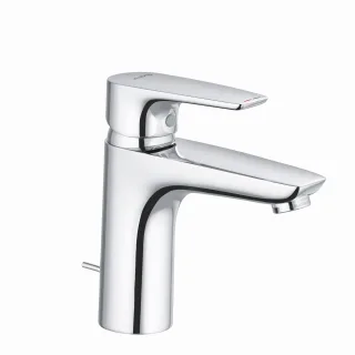 Kludi PURE & SOLID Waschtischarmatur 100, 3,8l/min m. Metallablaufg. chrom, 342900575WR5 342900575WR5