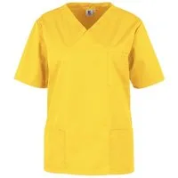 BEB Schlupfbluse beb Basic Kasack Unisex Kurzarm Gelb