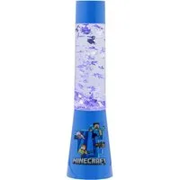 Paladone Dekolicht Minecraft Glitzer-Lavalampe mit schwebenden Icons, LED fest integriert, Offiziell lizenziertes Minecraft-Merchandise