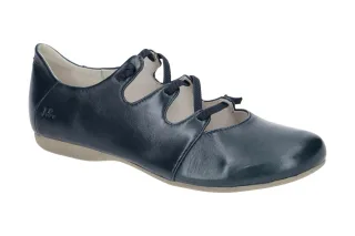Josef Seibel Damen Slipper FIONA 04 in Ocean Blau - Echtleder - Gummisohle