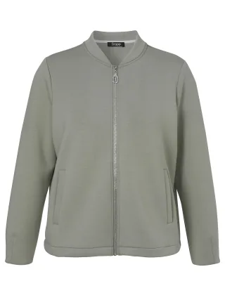Frapp - Jacke Rundhals 1/1 Arm Zipper sage - Gr. - 48