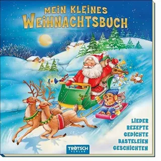Mein kleines Weihnachtsbuch mit goldenem Farbschnitt: Lieder Rezepte Gedichte Basteleien Geschichten