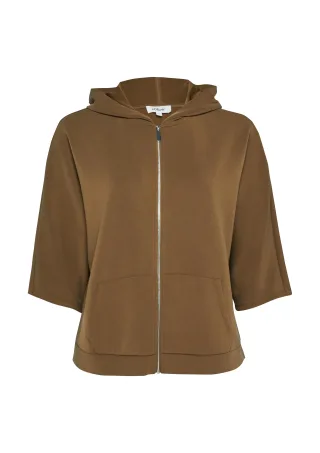 s.Oliver - Sweatshirt Jacke braun - Gr. - 52