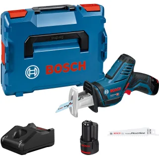 Bosch Akku-Säbelsäge GSA 12V-14, mit 2 x 3.0 Ah Li-Ion Akku, L-BOXX - 060164L976