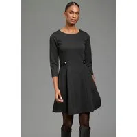 Laura Scott Jerseykleid in extrakurzer A-Linie, mit 3/4-Ärmeln