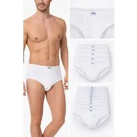 Seher Mensucat Slip Herren Baumwolle Elasthan Unterhosen Basic 6er 10er Pack XS-3XL (Set, 10-St., 6er oder 10er Pack) hoher Tragekomfort