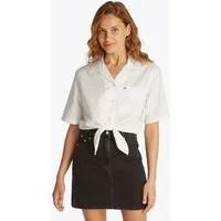 Tommy Jeans T-Shirt TJW CRP LINEN SS SHIRT mit Brusttasche, Logostickerei