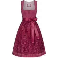Nübler Trachtenkleid Midi Dirndl Gundi in Beere von Nübler - Rocklänge 65 cm