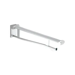 Keuco WC Stützklappgriff Plan Care 34903170738 700 mm, Aluminium silber eloxiert/lichtgrau