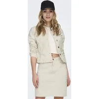 ONLY Jeansjacke ONLWONDER – Jeansjacke mit Teilungsnähten und Stretch sehr figurbetont, casual, Denim, Baumwollmischung, Brusttaschen