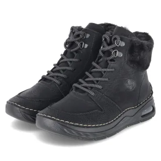 Rieker Winterstiefeletten - Gr. 36 - Schwarz - Synthetik