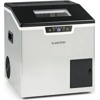 Klarstein Eiswürfelmaschine Icefestival Cube Eiswürfelbereiter 195W 1,9L 20 kg/24h Crushed, Eismaschine Eiswürfelmaschine Crushed Ice & Eiswürfel mit Tank