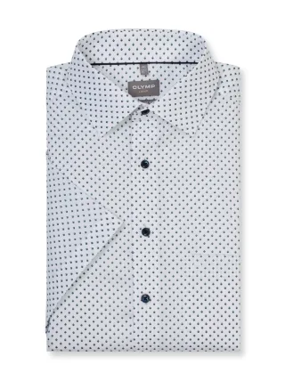 OLYMP - Luxor comfort fit: Kurzarmhemd weiß - Gr. - 41
