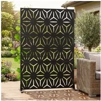 casa.pro Raumteiler, »Kilsturd« Trennwand verzinkter Stahl 180 x 120 cm Schwarz