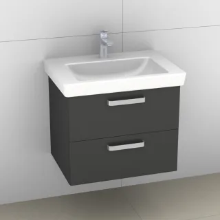 Artiqua 414 Waschtischunterschrank für Subway 2.0 7113FB Anthrazit Glanz, 414-WU2L-V66-7065-51 414-WU2L-V66-7065-51