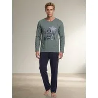 Henry Terre Pyjama Pyjama Set Langarm - Huntington Beach