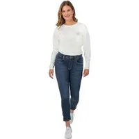 Gio Milano Stretch-Jeans Gio-Lotti-1000, verkürzte Jeans mit Reißverschluss am Beinabschluss 5-Pocket-Style