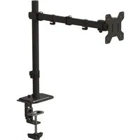 LMG Germany Monitor-Halterung Monitorhalterung, 1 Monitor 13-32 Zoll max. 10 kg, 1 Arm, verstellbar, (bis 27 Zoll, 360° drehbar, höhenverstellbar, VESA-kompatibel, mit Kabelmanagement)