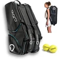 Otaro Tennistasche Racquet Bag für 4-8 Schläger, 82 Liter Tennis Tasche mit Schuhfach (Innovativ & durchdacht für die gesamte Ausrüstung, mit Thermo-Schlägerfach, Laptopfach & isoliertem Getränkefach), wasserabweisende Tennistasche für Herren & Damen