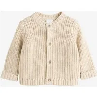 Next Strickjacke Grobgestrickte Baby-Strickjacke mit Strickerei (1-tlg)