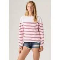 Levi's® Langarmshirt MARIN STRIPE TOP Saum mit kurzen Seitenschlitzen