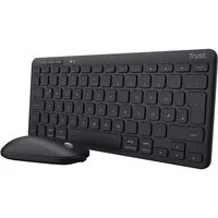 Trust Computerset LYRA Wireless Tastatur Maus Set kabellos für PC Laptop Tastatur- und Maus-Set, (Set bestehend aus Tastatur und Maus)