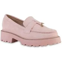 VAN HILL 21683736 KY L1074 Damen Halbschuhe Pink 36 Outdoorschuh Damen Plateauschuhe Slippers Strass Profil-Sohle
