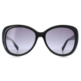 Karen Millen KM5049 001 schwarze dunkelgraue Sonnenbrille mit Farbverlauf