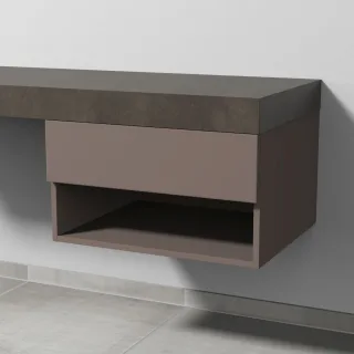 Sanipa Anbau-/Solitärschrank 2morrow (P3354) 340x600x520 Taupe-Matt, P33541T P33541T