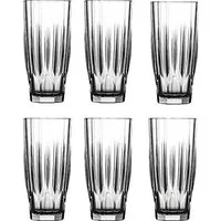 Pasabahce Longdrinkglas 6er Set Longdrinkgläser Dajar Glas Diamond Gläser-Set transparent, 6-tlg.