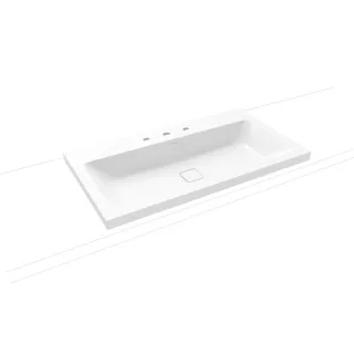 Kaldewei Cono Aufsatzwaschtisch 902006033001 3084, 90x50x4cm, weiss Perl-Effekt, 3 Hahnlöcher