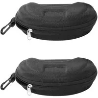 LuxusKollektion Brillenetui Brillenetui 2er EVA Brillenorganizer Sonnenbrillen Schwarz