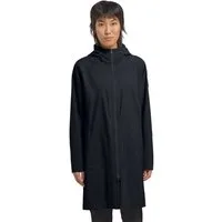 Jack Wolfskin Outdoorjacke Wellsee Coat W Eleganter, wasserdichter Damen-Trenchcoat mit verstellbarer Kapuze