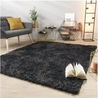 TT Home Teppich Diele, Esszimmer, Flur, Schlafzimmer, Wohnzimmer, Rechteckig, Höhe: 37 mm, Teppich Wohnzimmer Hochflor Langflor Weich Soft Modernes Einfarbiges D