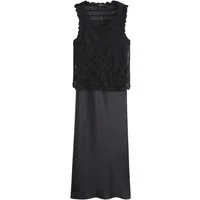 Next Maxikleid Gehäkeltes, ärmelloses 2-in-1-Maxikleid (2-tlg)