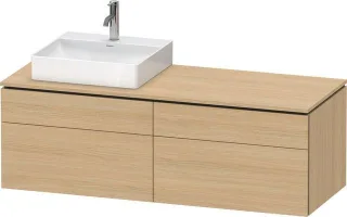 Duravit L-Cube Konsolenwaschtischunterbau wandhängend Natur Eiche Matt 1420x550x482 mm - LC4870L3030 LC4870L30300000