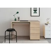 VOGL Möbelfabrik Schreibtisch Tobi, mit 3 Schubkästen, optional mit Tastaturauszug, Breite 115 cm