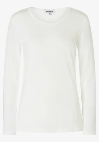 MORE & MORE - Langarmshirt weiß - Gr. - 42