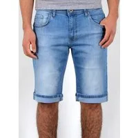 ESRA Jeansshorts Herren Jeans Shorts Hose Herren kurze Jeans Hose mit 5 Pocket Jeans Shorts Herren kurze Jeans Sommer Hose Jeans Herren Stretch