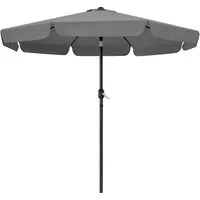 Yaheetech Sonnenschirm ∅ 268 cm, Gartenschirm mit 8 Metallstreben & Kurbel, UV-schutz, neigbar