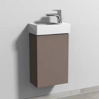 Sanipa 3way Waschtischunterbau zu Villeroy & Boch Avento Waschtisch mit 1 Tür, Taupe-Matt SP6271T
