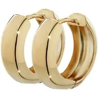 NKlaus Klappcreolen Paar 750 Gelbgold Klappcreolen Ohrringen 15 X 5,1m (Damen)