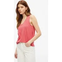s.Oliver Muscleshirt T-Shirt Top mit Garment Dye und offenen Kanten
